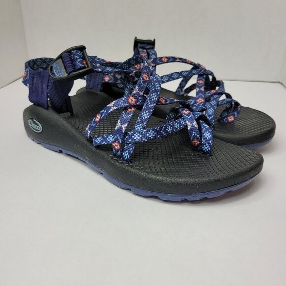 Chaco J106108 ZX2 Classic Wink Blue Toe Loop Strap Sandal Womens Size 8 - Picture 1 of 9